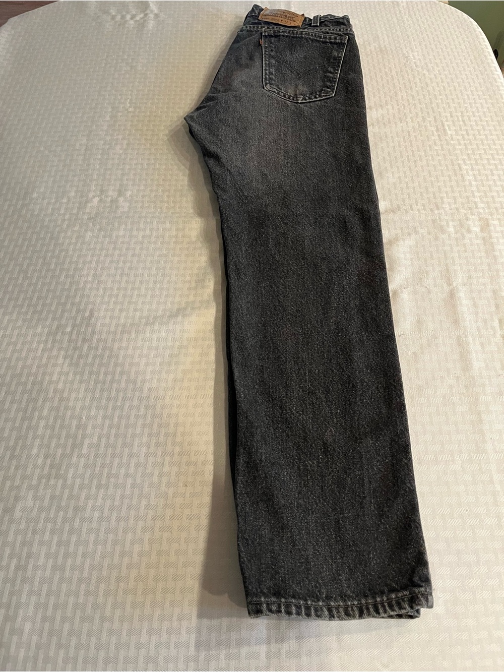 Men’s vintage orange tab 505 black jeans - Picture 8 of 9